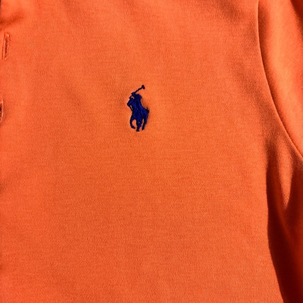 🍎🍎 SOLD 🍎🍎Polo Ralph Lauren Orange Polo, Size L - Picture 5 of 6